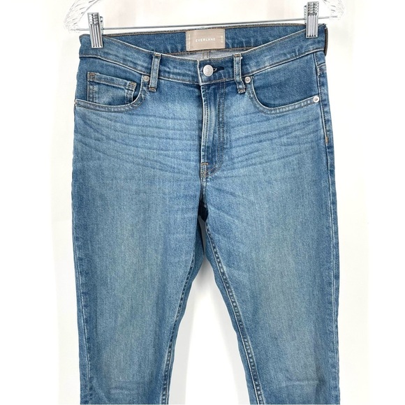 EVERLANE Ankle Medium Wash Straight Leg High Waist Jeans - Picture 3 of 11
